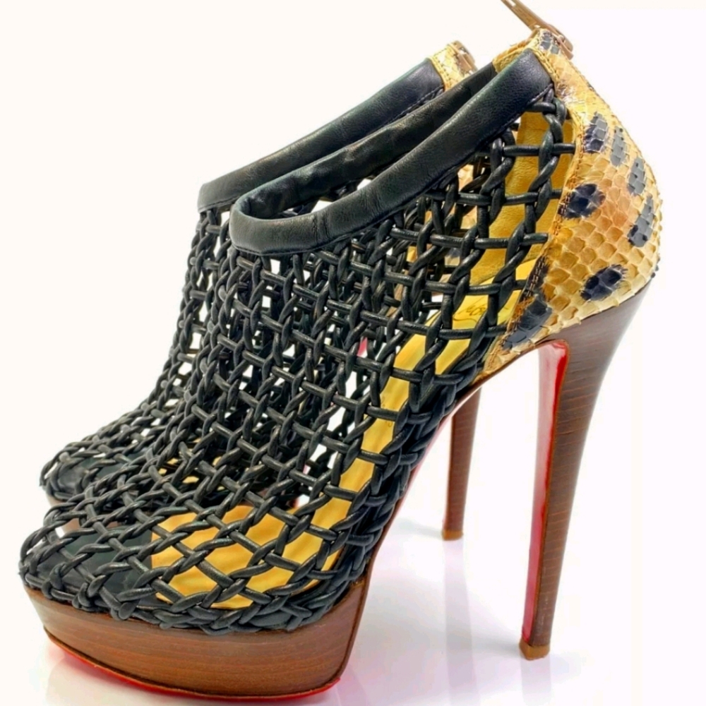 Christian Louboutin Coussin 140 Caged Booties